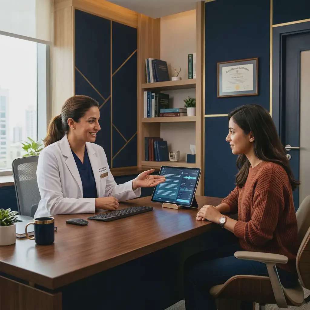 AI note-taking in a medical consultation