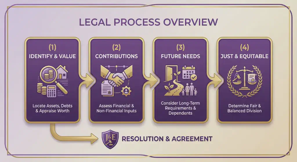Four Step Property Settlement Framework Queensland