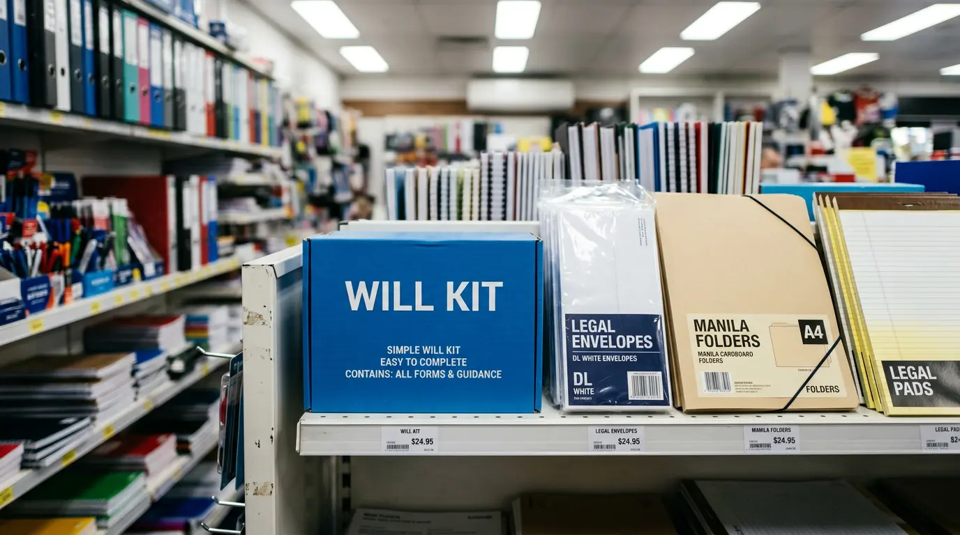 Will kit products on a newsagency shelf alongside legal stationery