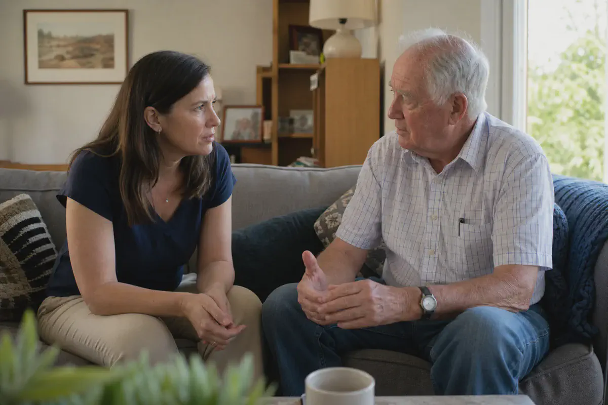 Family discussion about estate planning