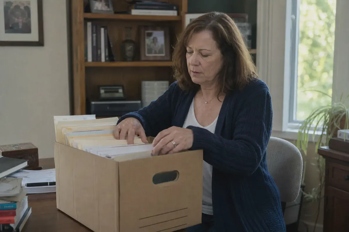 Woman searching for a lost will