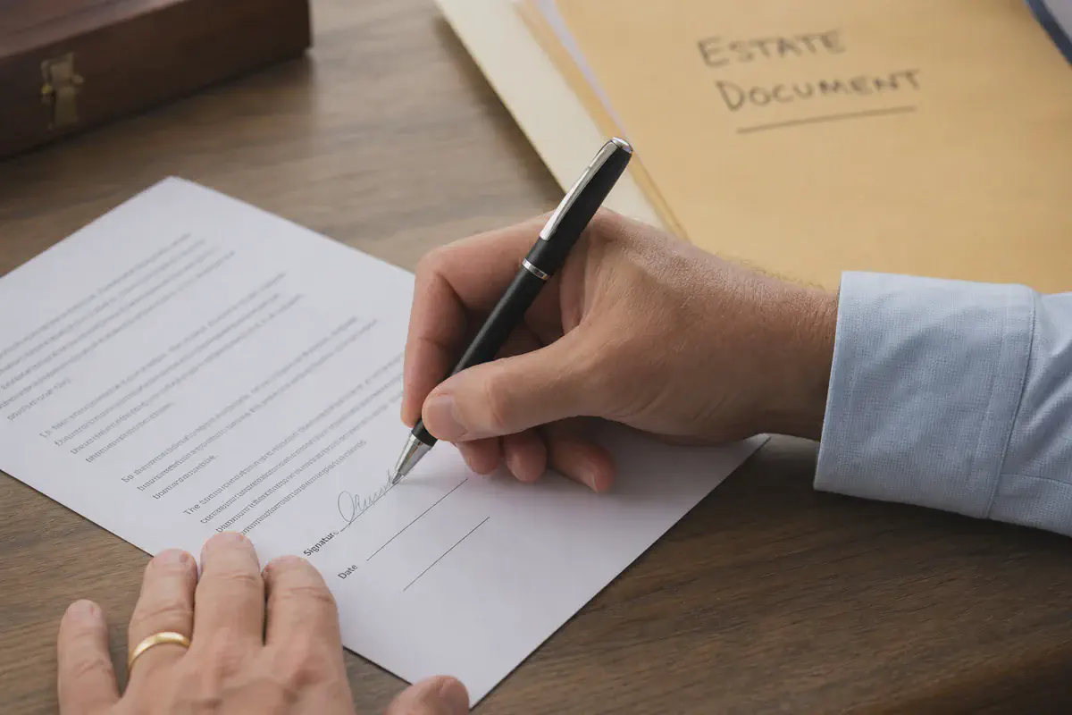 Probate document signing