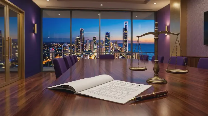 Commercial lease and business contract documents on a desk, representing Gold Coast commercial lawyers