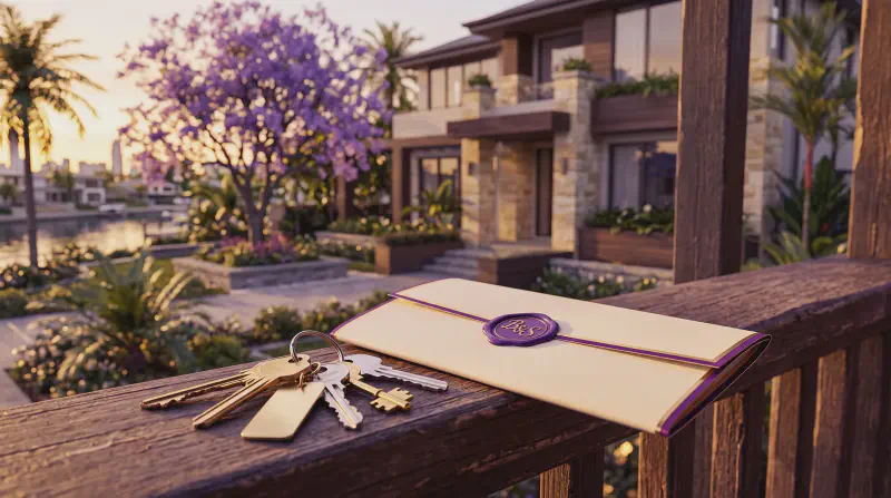 Family home with legal documents representing Gold Coast family law property settlements