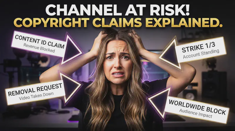 A Creator's Guide to YouTube Copyright Claims, Takedowns, Strikes, Appeals and Counter-Notifications