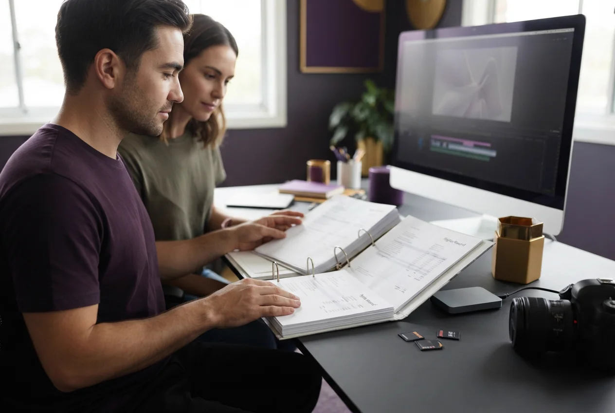 Creator preserving video files, licence documents and sponsor campaign records